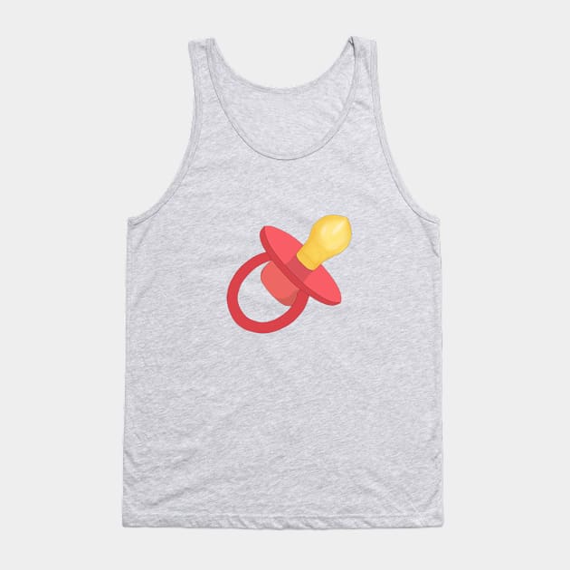 Red Pacifier - Baby Pacifier - Pacifier Tank Top by Tilila